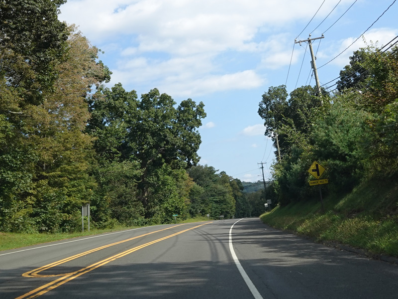 File photo: US 6 approaching the Bunker Hill Road junction in Andover in September 2023. US 6 is part of the bridge-replacement detour; this image does not show the bridge or current work.