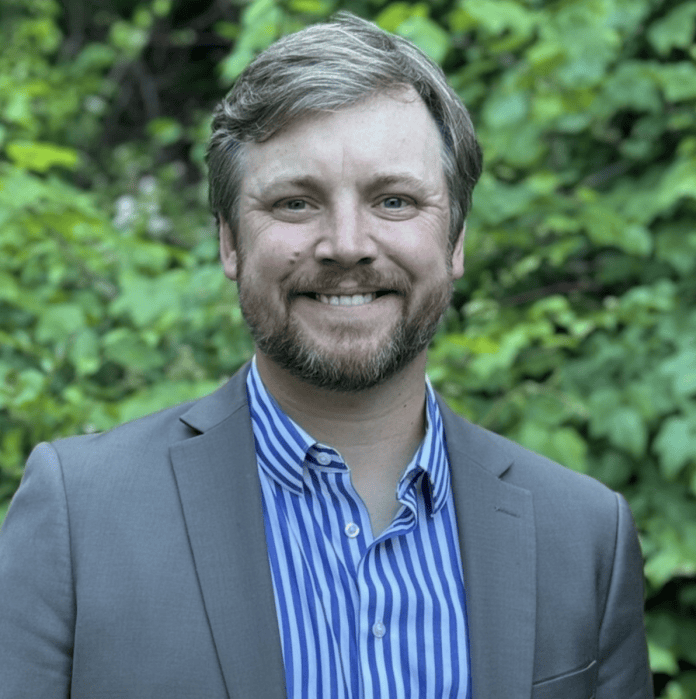 File portrait: Former Mansfield Town Manager Ryan Aylesworth. This is not a photograph of the investigation or a council meeting.