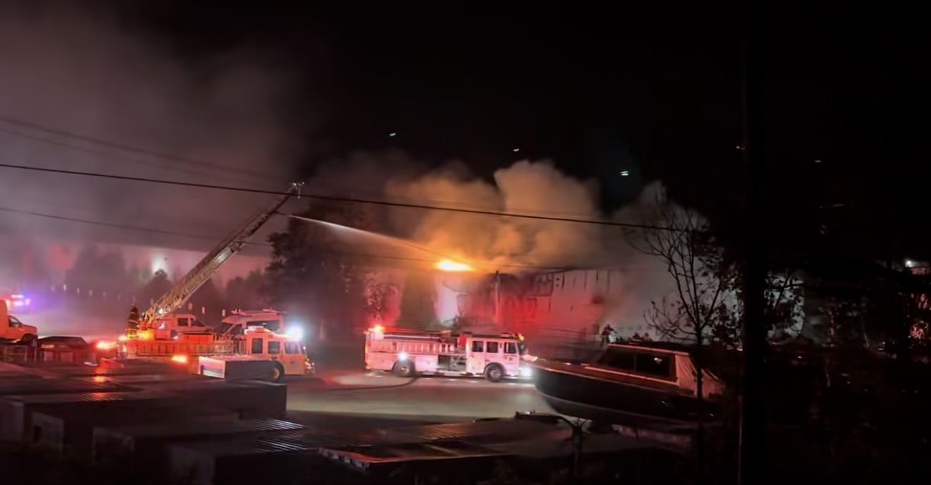 Two-Alarm Commercial Fire Draws Regional Response In North Stonington