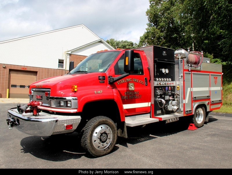 File photo: Sterling Volunteer Fire Department engine in Sterling, Connecticut. Not the tax-relief meeting.