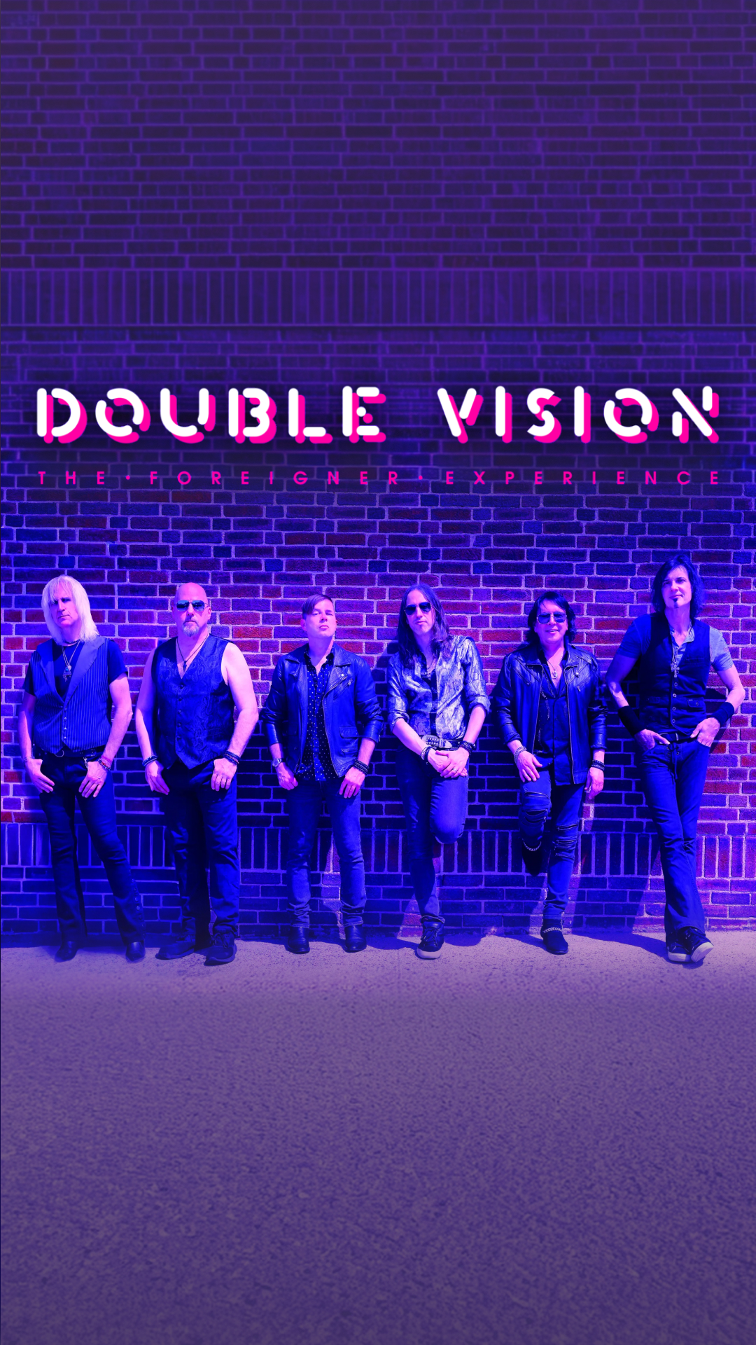 Double Vision promotional band photograph from the Loos Center event listing.