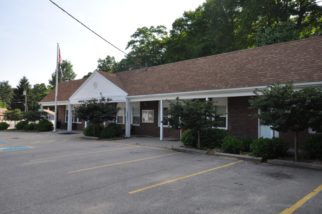 Archive/file photo: North Stonington municipal building, photographed 2019-07-20 10:27:04. Not a photograph of the activity described; consult the article for current meeting and service locations.