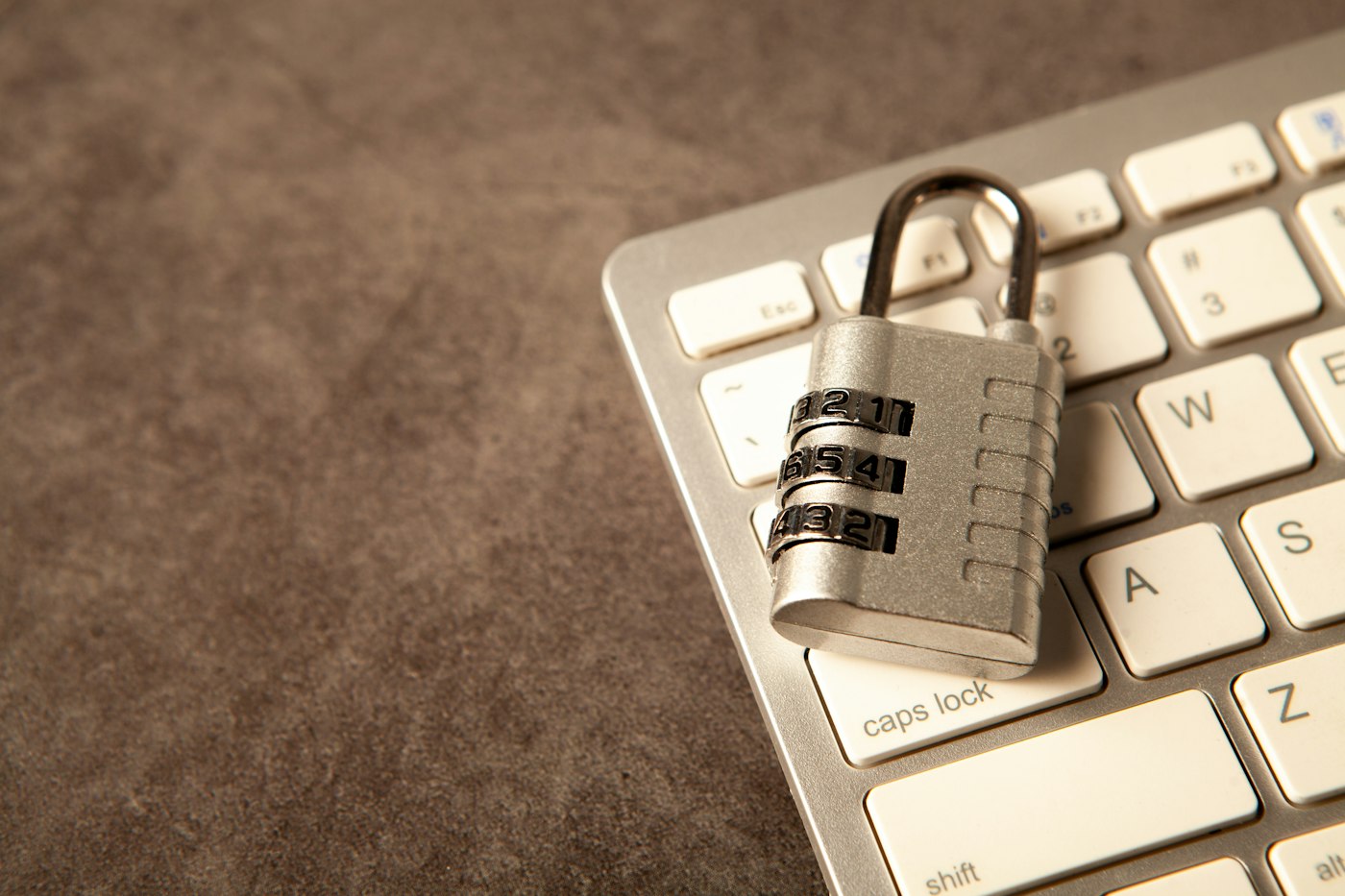 Generic file photo of a padlock on a keyboard; not this story's people, location or event