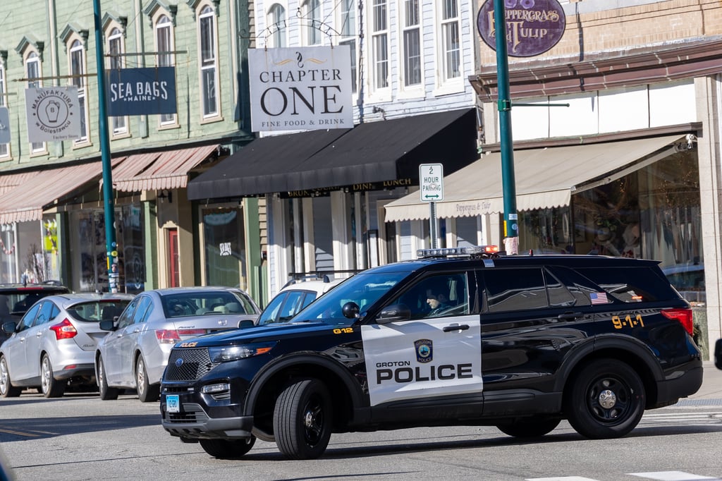 File photo: Groton Town Police Department vehicle. This photograph does not show the incident reported.