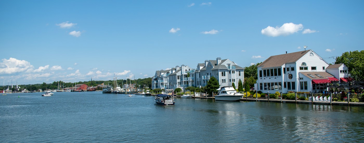 Archive view of the Mystic River in Connecticut
